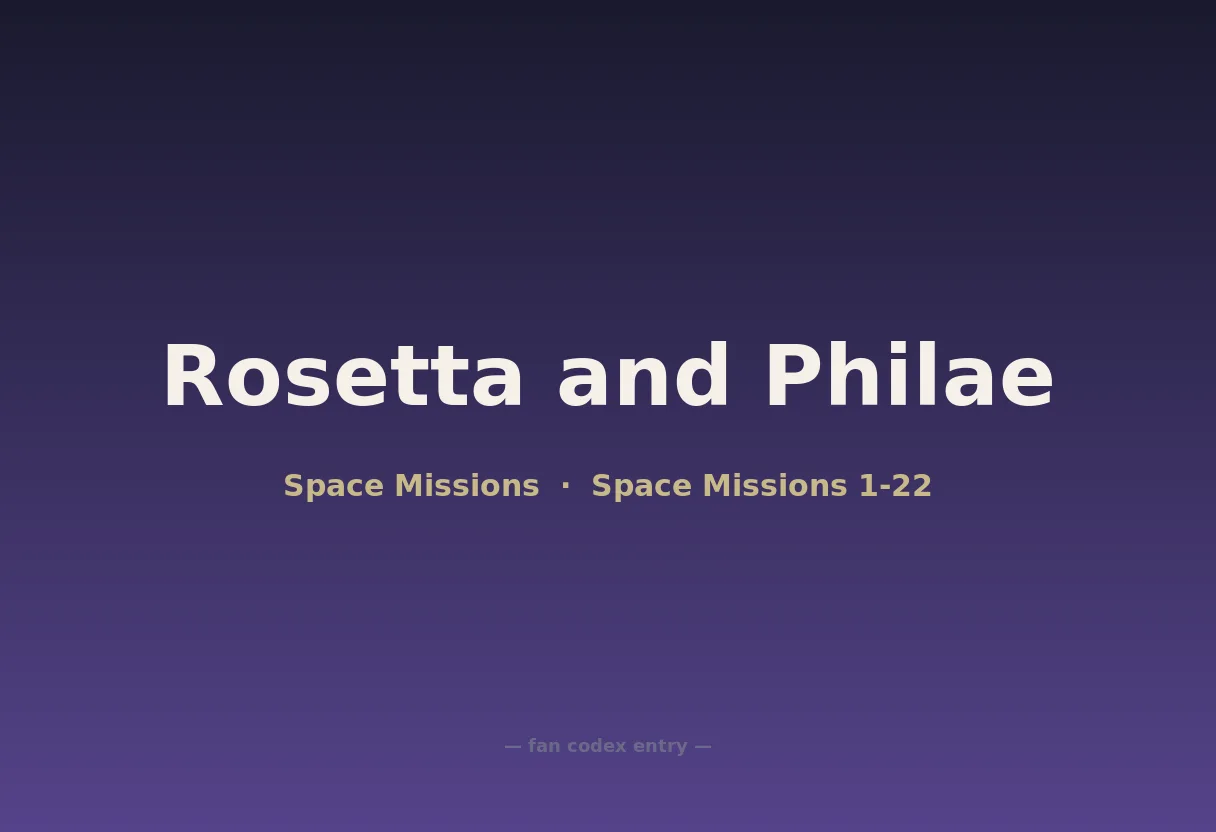 Rosetta and Philae