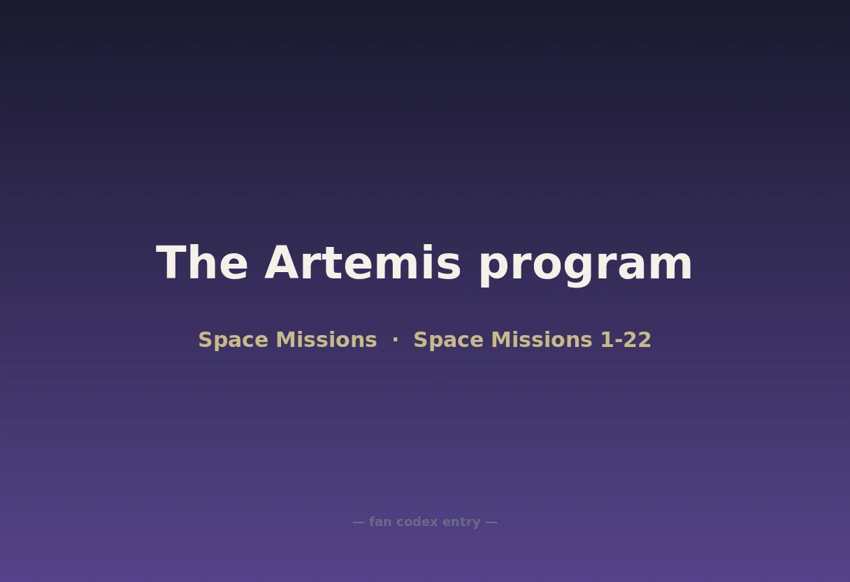 The Artemis program