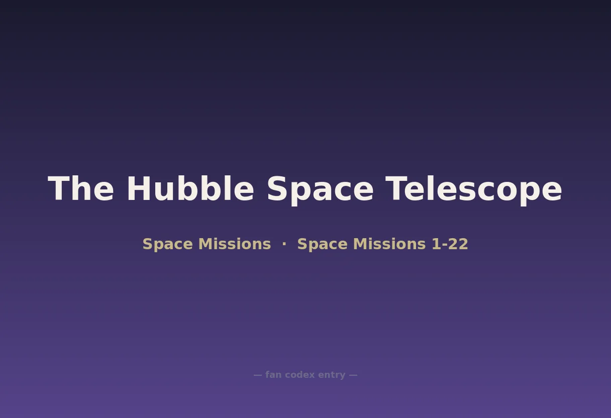 The Hubble Space Telescope