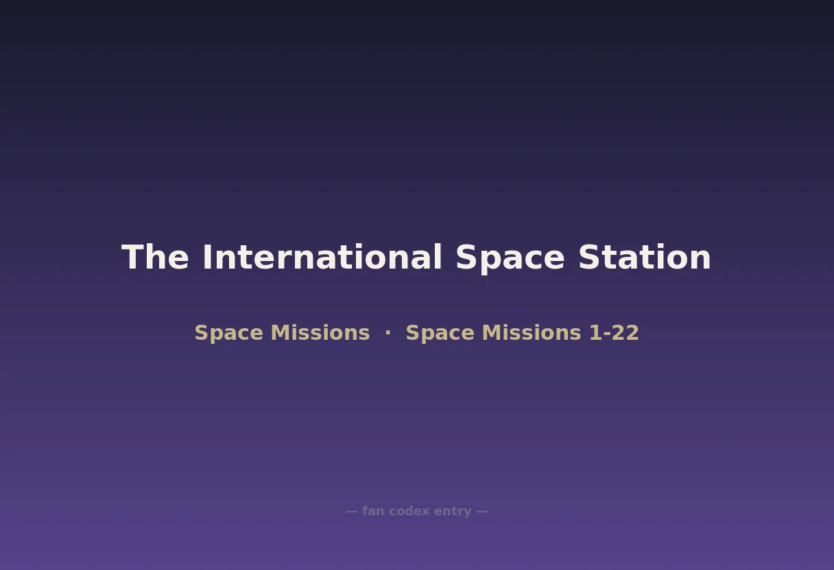 The International Space Station