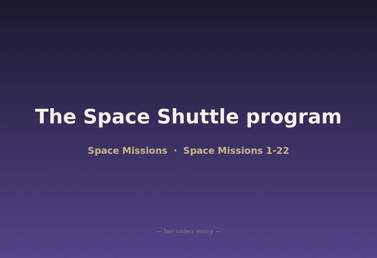 The Space Shuttle program